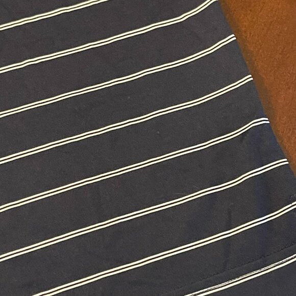 Adidas ClimaCool Baltusrol Golf Polo Shirt Navy & White Stripes L - Picture 9 of 12